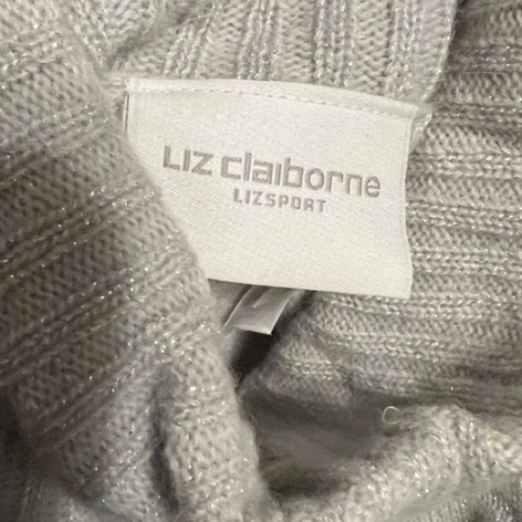Liz Claiborne LizSport Metallic Wool Blend Sweater - Picture 5 of 7